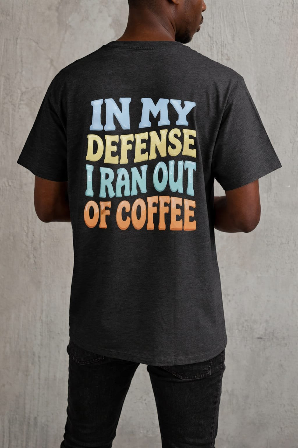 stagnent back print tee